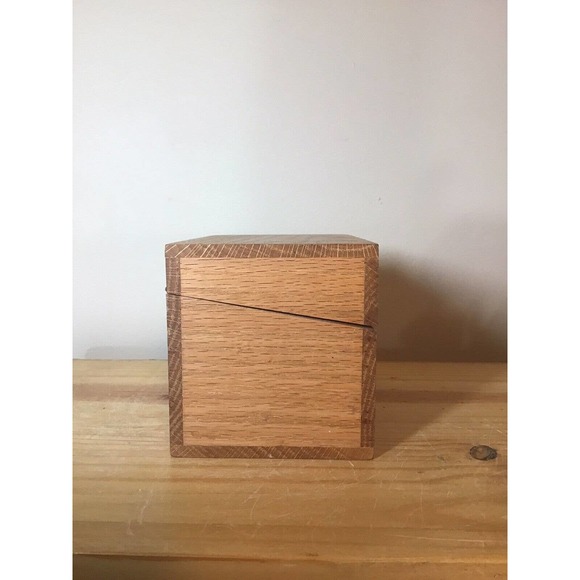 Vintage Hinged Wood Recipe Box Eagle Brand 125th Anniversary 1852-1982 - Picture 4 of 10